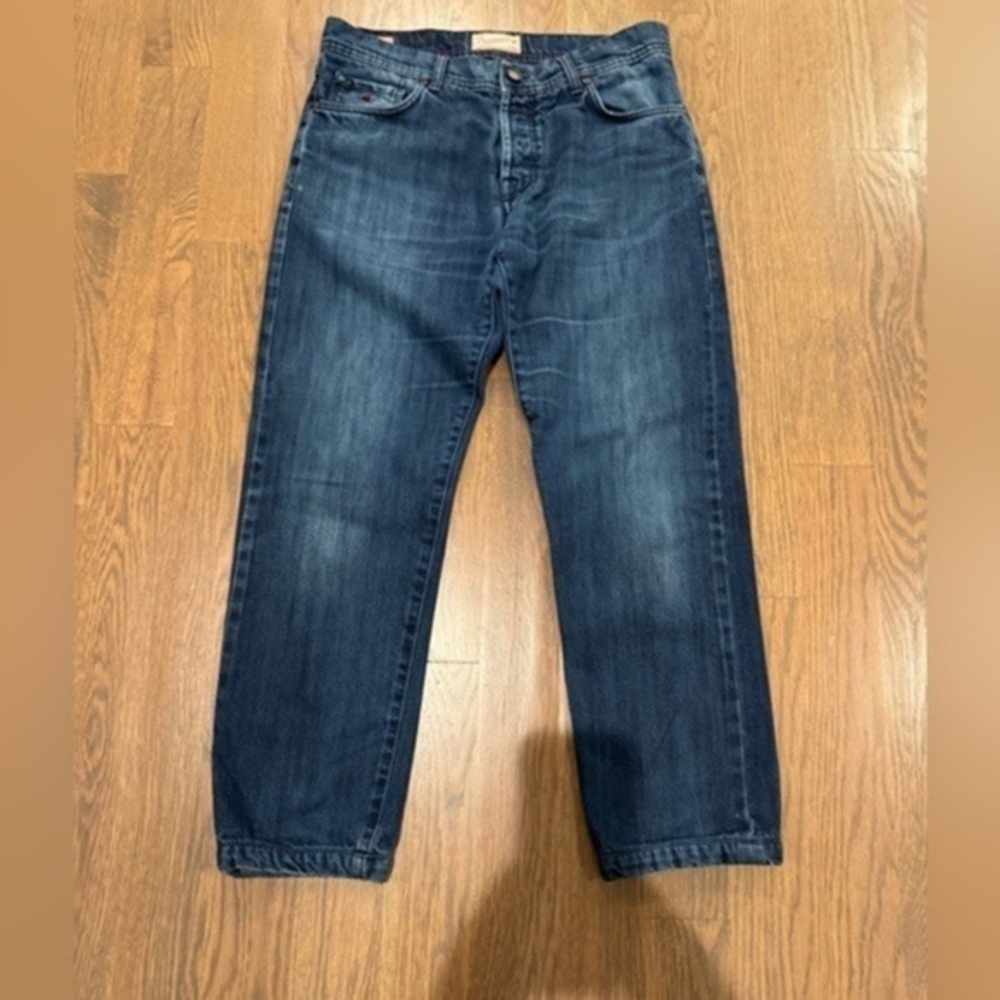 Marco Pescarolo Nerano M Jeans Men’s Blue Denim Pocketed Tapered Italy 30x26 F
